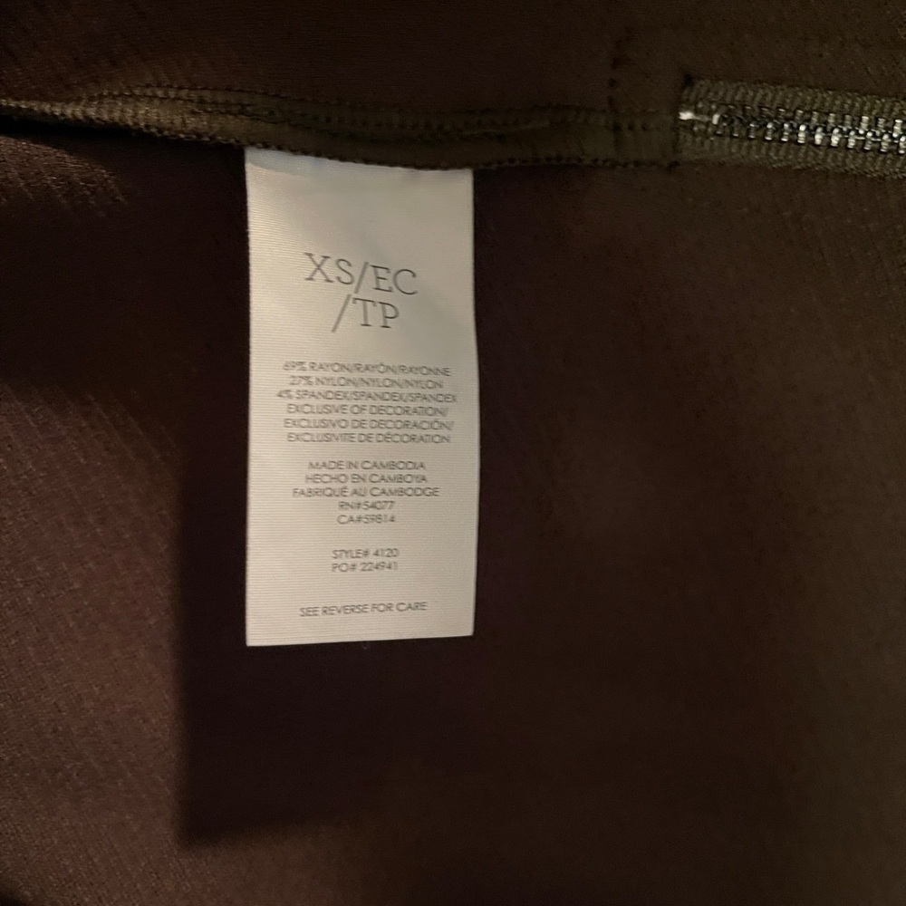 CAbi Womens Jacket Basic Military 4120 Academy Blazer Army Green XS - Picture 8 of 9